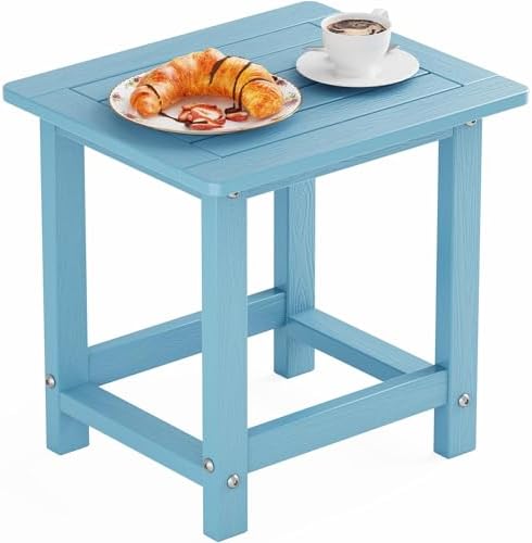 YEFU Outdoor Side Table, Weather Resistant HIPS, Maintenance Free by YEFU