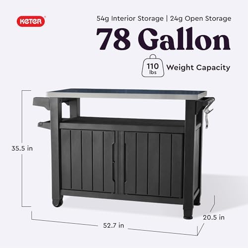 Keter Unity XL Outdoor Entertainment Cart - Image 2