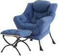 Tiita Lazy Chair with Ottoman, Comfy Reading Accent Chair by TiitaHome