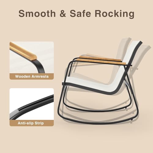 3 Pieces Patio Furniture Set, Outdoor Textilene Furniture Set - Image 2
