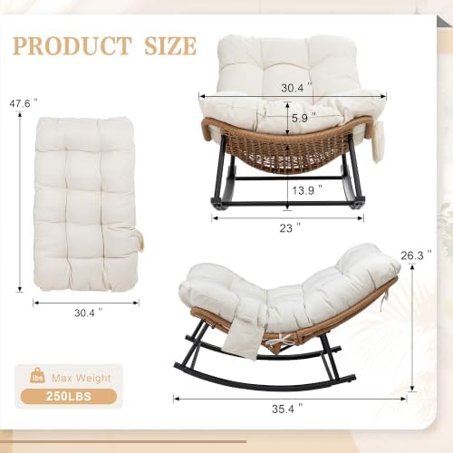 Vongrasig Wicker Rocking Chair - Image 2