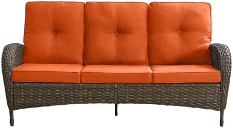 Pop Patio Sofa Outdoor Wicker Couch by ACTREST