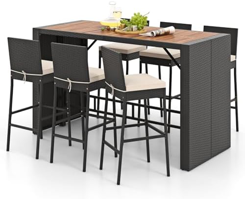 RELAX4LIFE 7-Piece Outdoor Bar Set by RELAX4LIFE