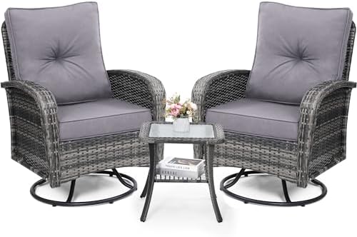 Luxury Outdoor Swivel Wicker Glider Patio Chairs by wildformers
