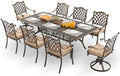 9-Pcs Cast Aluminum Patio Dining Set by Unknown
