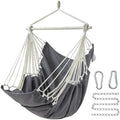 XL Hammock Chair with Footrest, Steel Spreader Bar, 500 lb Capacity by CHULIM