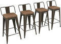Yongchuang 24" Metal Barstools Set of 4 Counter Bar Stools by YongchuangInternational