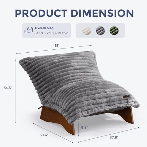 MAXYOYO Adjustable Living Room Chair, 3-Position Bean Bag Chair - Image 2