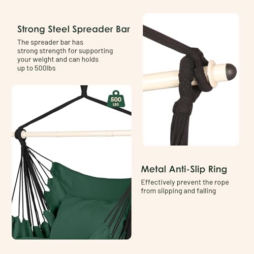 Highwild Hammock Chair Hanging Rope Swing - Image 4