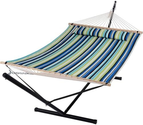 SUNCREAT Hammock with Stand 2 Person Heavy Duty by SUNCREAT