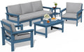 SERWALL HDPE Outdoor Patio Furniture Set Outdoor Couch by SERWALL