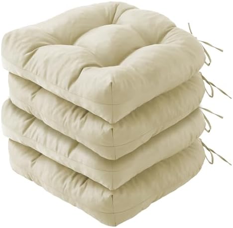 Outdoor Chair Cushions Set of 4, Patio Chair Cushions by IPYNBAP