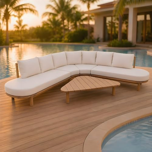 Merax Outdoor 5 Piece Half- Moon Sofa - Image 2