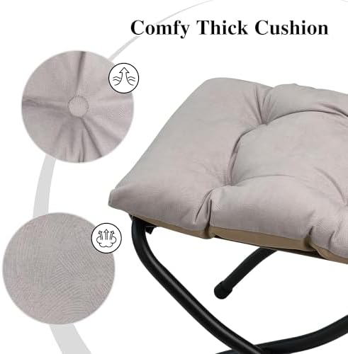 15" Folding Ottoman, Foldable Footrest Stool, Portable Small Foot Stool - Image 5