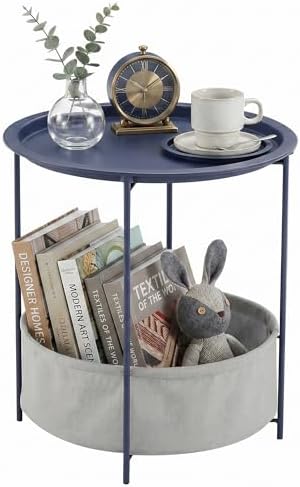 VECELO Round Side/End Table by VECELO