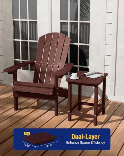 YEFU Outdoor Side Table Set of 2, All-Weather, Maintenance Free - Image 4