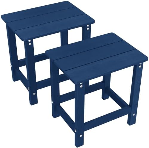 MXIMU Outdoor Side Table Set of 2, Adirondack Table, All Weather by MXIMU