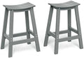Bar Stools Set of 2, HDPE Saddle Bar Stools by nevilywood