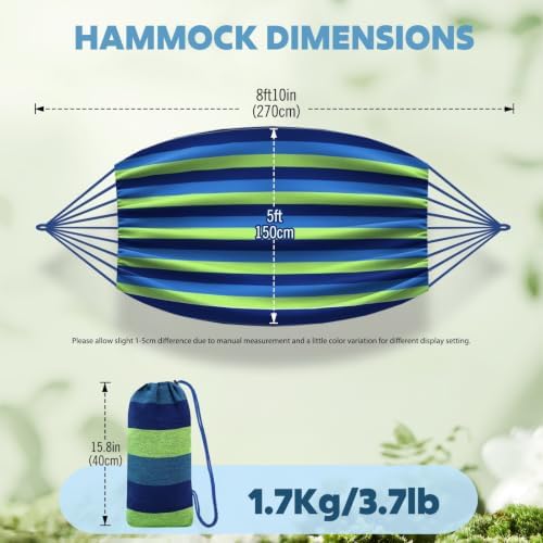ANYOO Cotton Camping Hammock Portable - Image 3