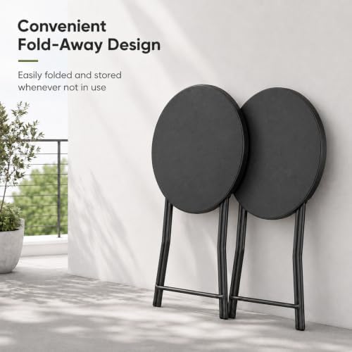 2 Pack Cocktail Table, 32 Inch Folding Table, High Top Round Tables - Image 5