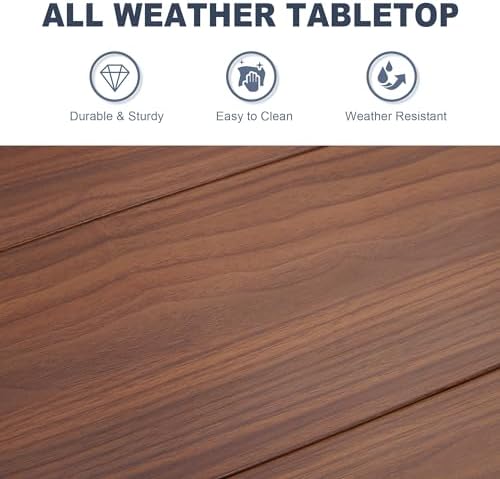 VICLLAX Outdoor Patio Dining Table - Image 6
