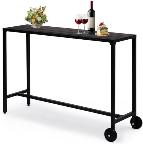 Outvita Outdoor Bar Table with Wheel by Outvita