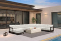 PURPLE LEAF Patio Sectional Furniture Set 10 Pcs U-Shaped by Unknown
