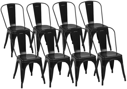 DUMOS Counter Height Bar Stools Set of 8, Dining Chairs by DumosLifestyle