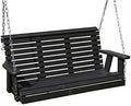 Poly Lumber Wood 4FT Porch Swing Amish Craftsmandship Made in USA HDPE by EcommersifyInc