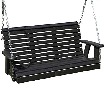 Poly Lumber Wood 4FT Porch Swing Amish Craftsmandship Made in USA HDPE by EcommersifyInc