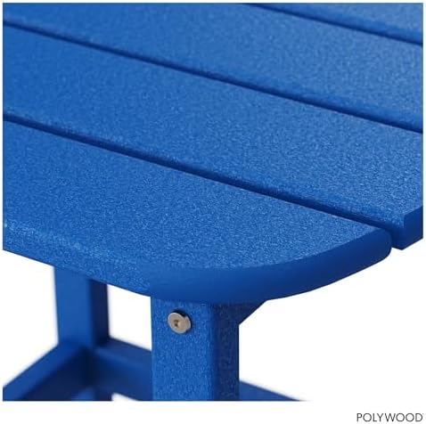POLYWOOD SBT18PB South Beach 18" Outdoor Side Table, Pacific Blue - Image 6