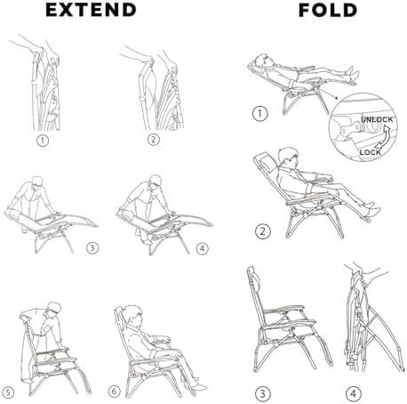 Oversized Zero Gravity Chairs Set of 2, 400-lb Capacity Recliner - Image 6