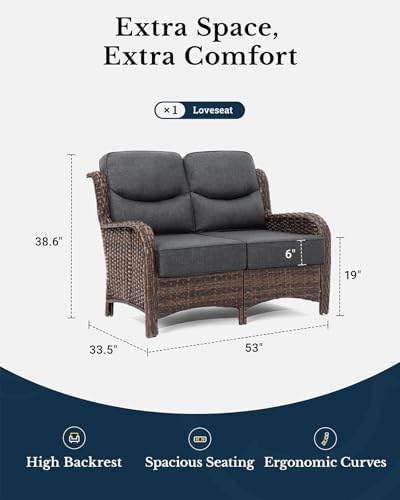 Oversized Loveseat, Outdoor Sofa - Image 2