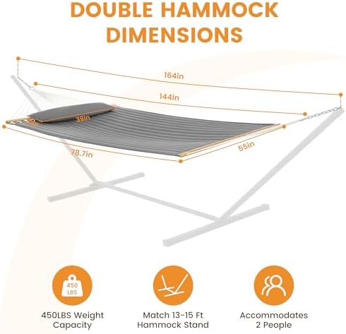 Lazy Daze Double Quilted Hammock - Image 2
