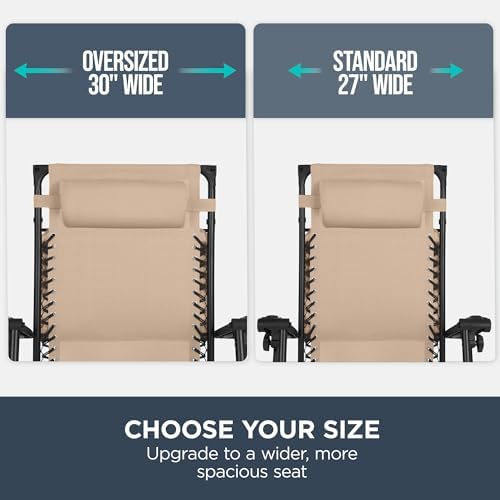 Best Choice Products Oversized Zero Gravity Chair Recliner w/ Canopy - Image 4