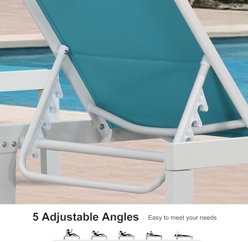 PURPLE LEAF Chaise Lounge Set of 4 - Image 5