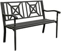 50 Inches Outdoor Bench Park Patio Furniture Garden Bench Seating by Unknown