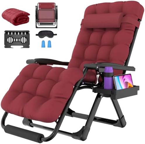 Suteck Oversized Zero Gravity Chair, 500LBS 29In XL Outdoor Recliner Chairs by Suteck