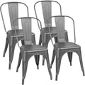 Furmax Metal Dining Chairs Set of 4, by Furmax