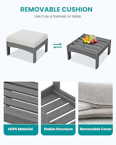 SERWALL 2 Pieces Outdoor Sofa - Image 6