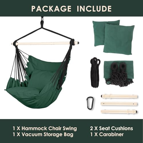 Highwild Hammock Chair Hanging Rope Swing - Image 7
