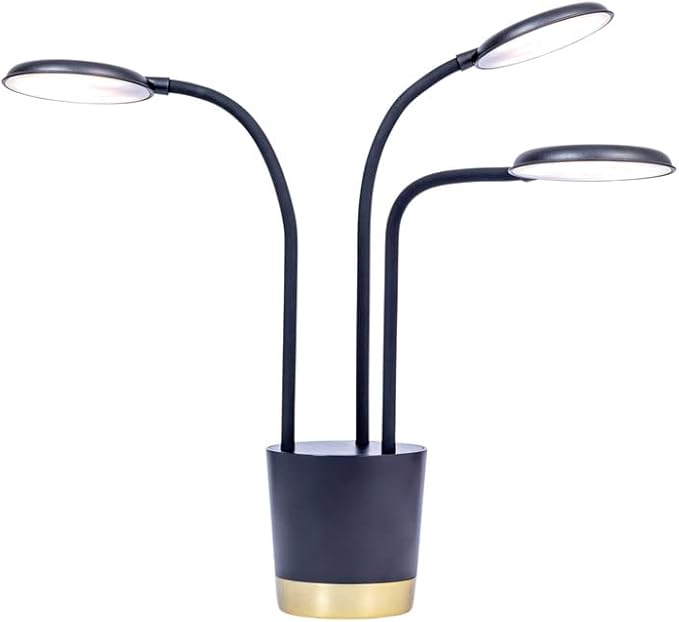 AeroGarden Trio Grow Light for Indoor Plants, Grow Live Plants Anywhere in The Home, Adjustable Light Modes, Black