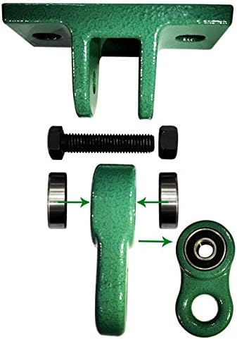 ABUSA Heavy Duty Green Swing Hangers Screws Bolts Included Over 5000 lb - Image 3