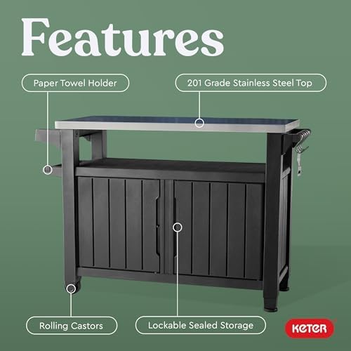 Keter Unity XL Outdoor Entertainment Cart - Image 6