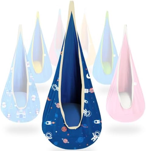 OUTREE Kids Pod Swing Seat, Cotton Sensory Swing by WelcometoOUTREEsworld