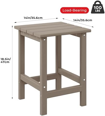Square Outdoor Side Tables, Adirondack Patio Tables - Image 2