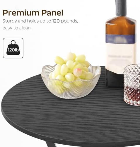YATINEY Bar Table, 2-Tier Round High Top Table, Pub Table, Home Bar Counter - Image 5