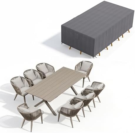 PURPLE LEAF 9 Pieces Dining Set by PURPLELEAF