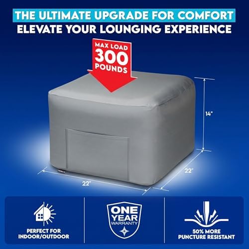 Pittman Inflatable Ottoman Foot Rest - Image 2
