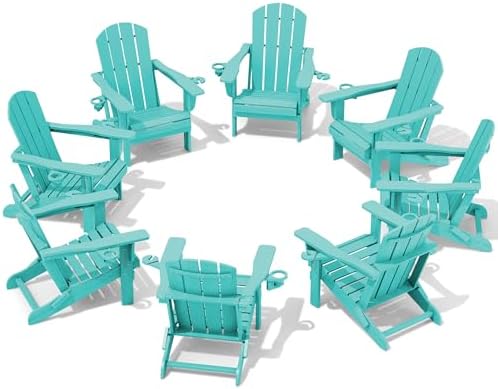 SERWALL Outdoor Adirondack Chair Set of 8 by SERWALL